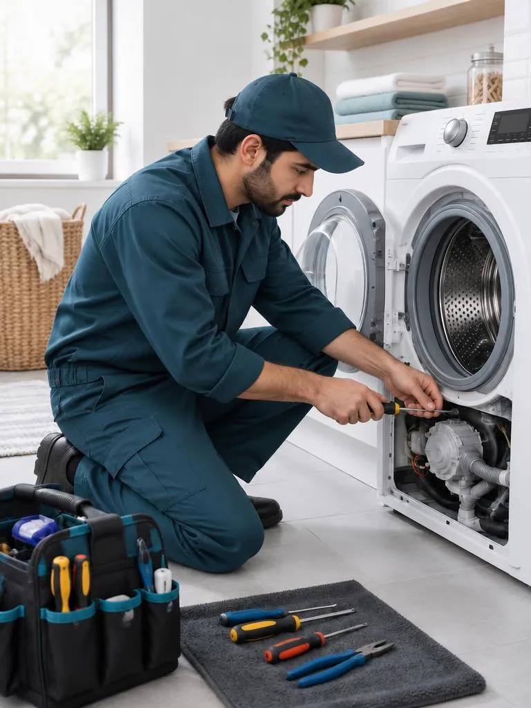 تصویر نمایشی تعمیر ماشین لباسشویی در محل